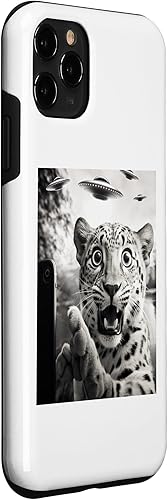 Miniatura 3 de iPhone 11 Pro Alien UFO Funny Leopard Graphic Tee Case