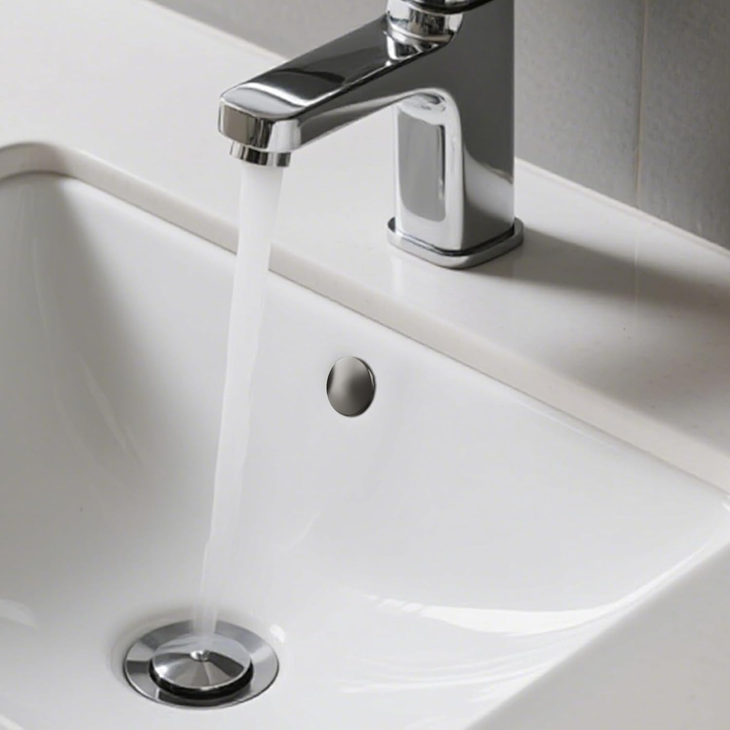 Bathroom Sink Basin Trim Overflow Cover Brass Insert in Hold Caps Brushed Vanity Ceramic Vessel Kitchen Replacement Dual Layer Insert Pack of 2(Black)