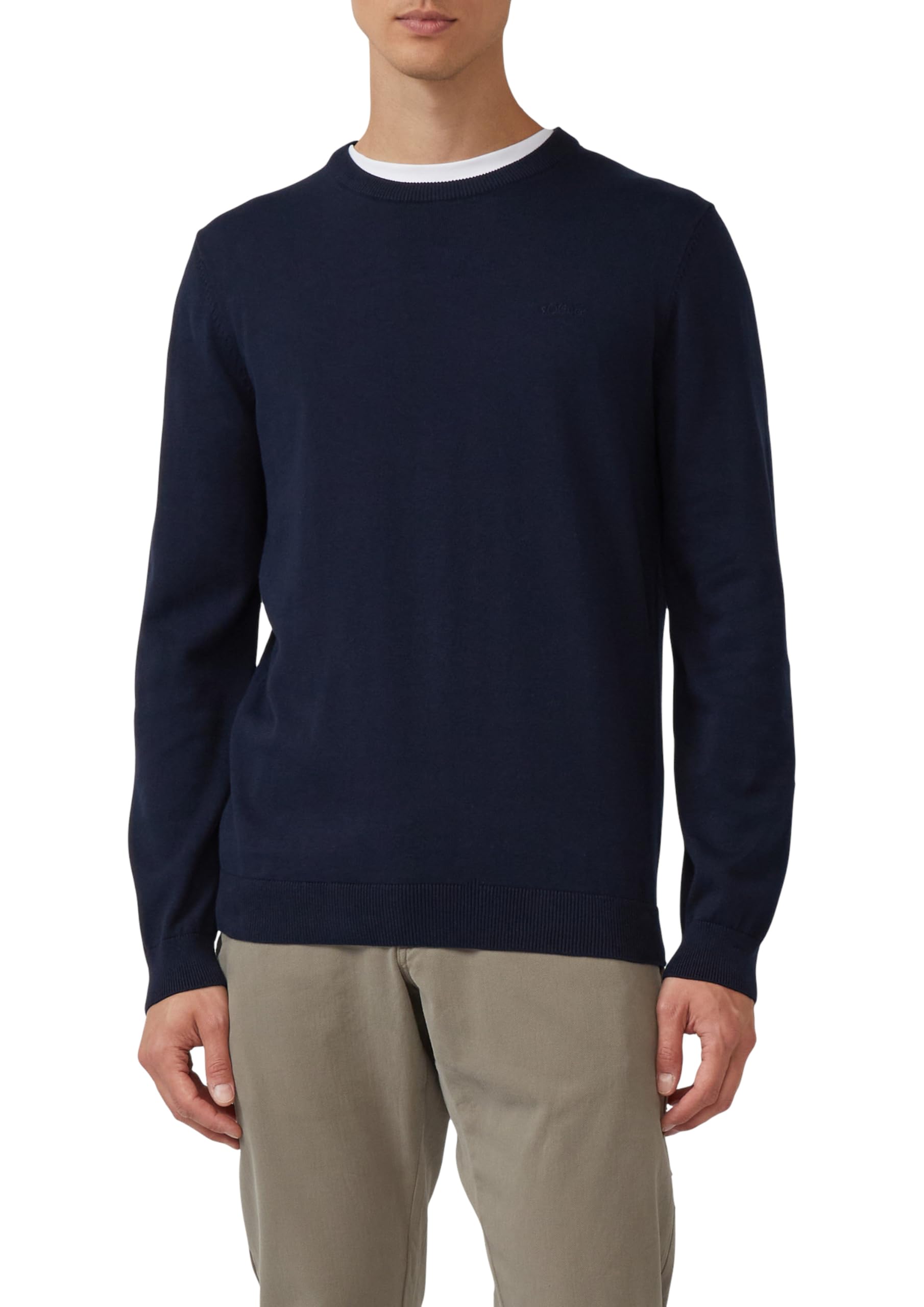 S.oliver Men's 5978 2143173 Jumper, Blue, L