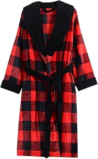 Suave albornoz con capucha para mujer, forro polar para mujer, como bata larga y cálida