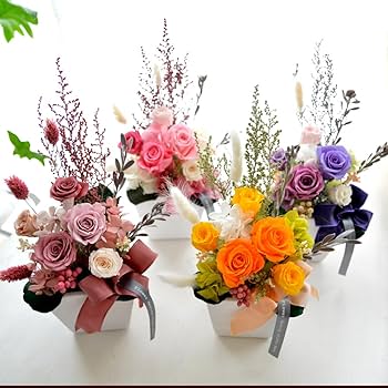 プリザーブドフラワー 2個 アレンジメント アロマ プリザーブドフラワー 2個 アレンジメント アロマ