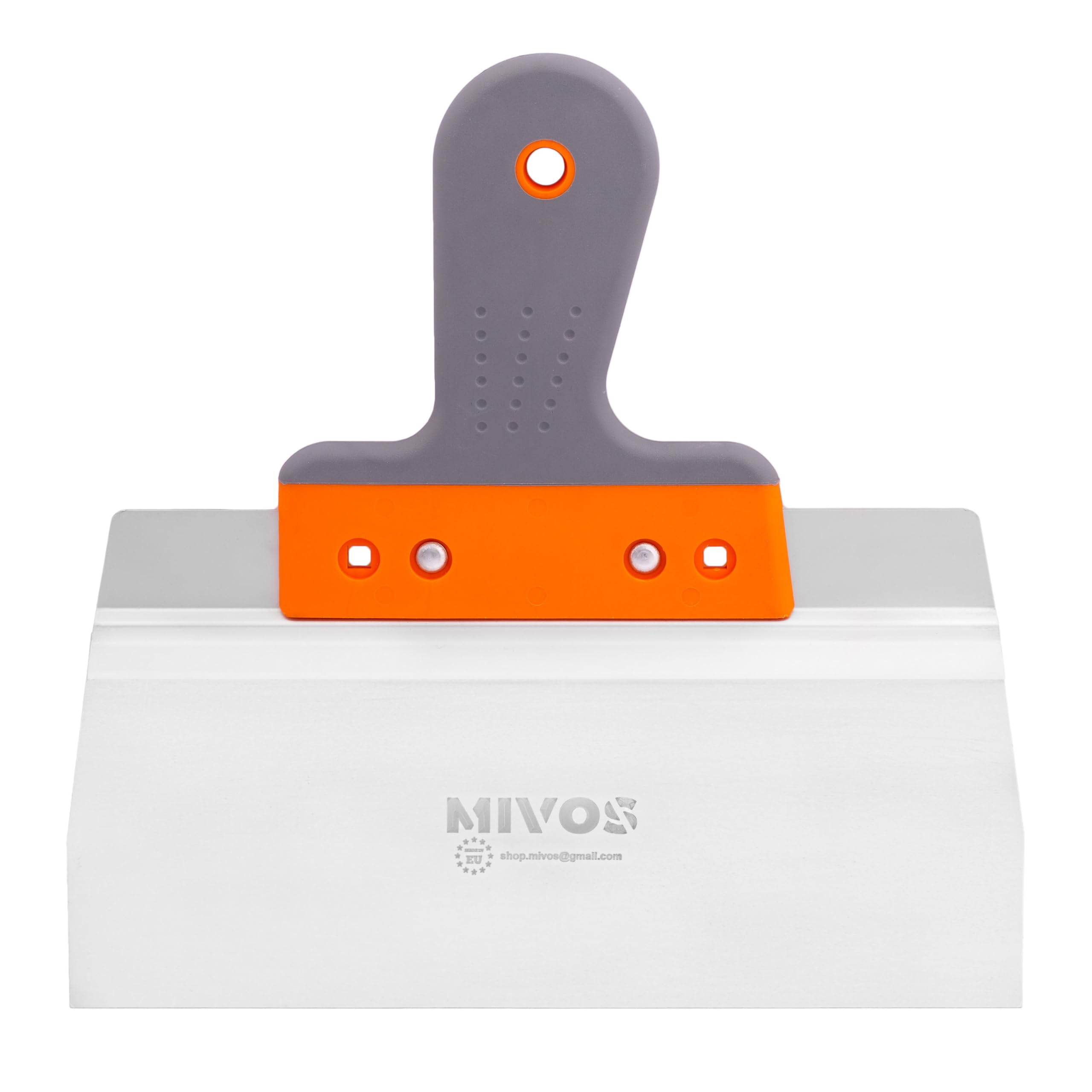 Mivos 5 x Profi Glättspachtel aus Edelstahl - Flächenspachteln mit Blattbreiten von 150 bis 550 mm - Breitspachteln-Set mit 90 mm Klingenlänge - Fassadenspachtel mit Aluhalter - Made in EU