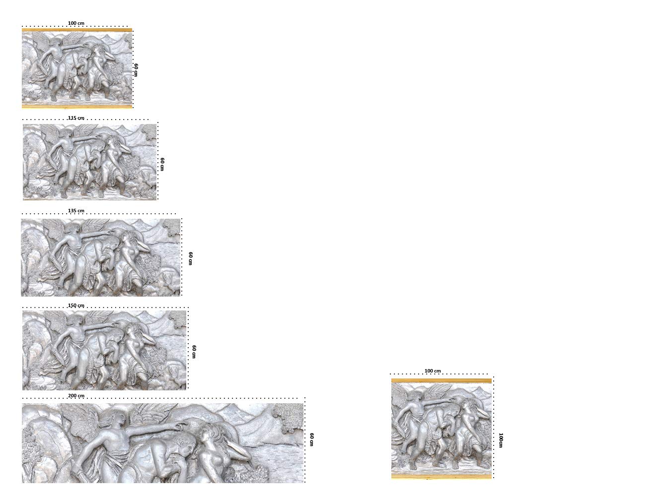 Oedim Cabecero Cama PVC Adan y Eva 150x60cm | Disponible en Varias Medidas | Cabecero Ligero, Elegante, Resistente y Económico
