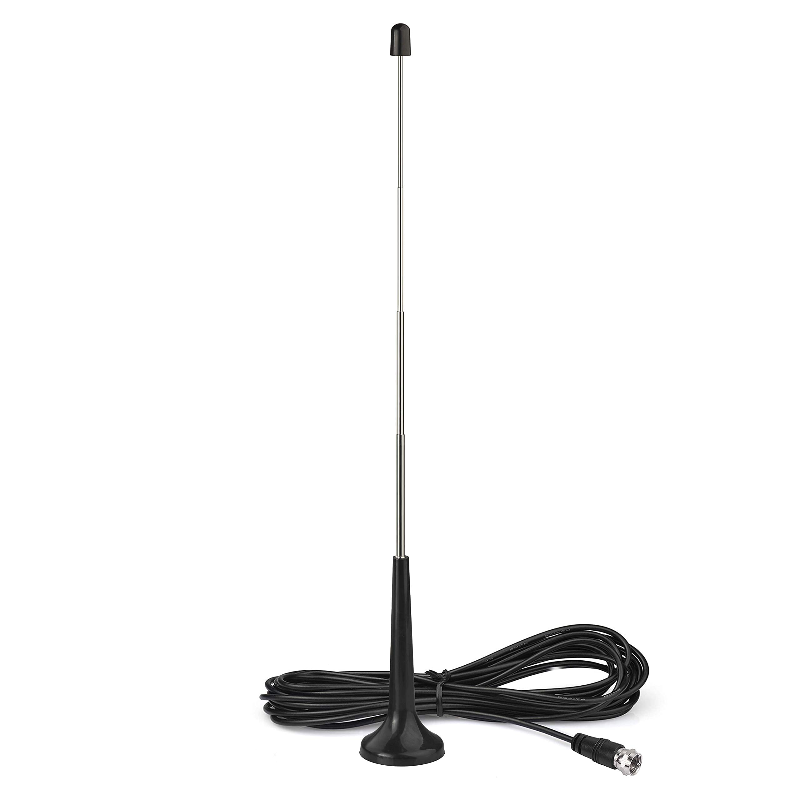 Bingfu Magnetic Base Telescopic FM Antenna and AM Loop Antenna for Pioneer Onkyo Yamaha Marantz Indoor Digital HD Radio FM Bluetooth Home Stereo Receiver AV Audio Video Home Theater Receiver Tuner