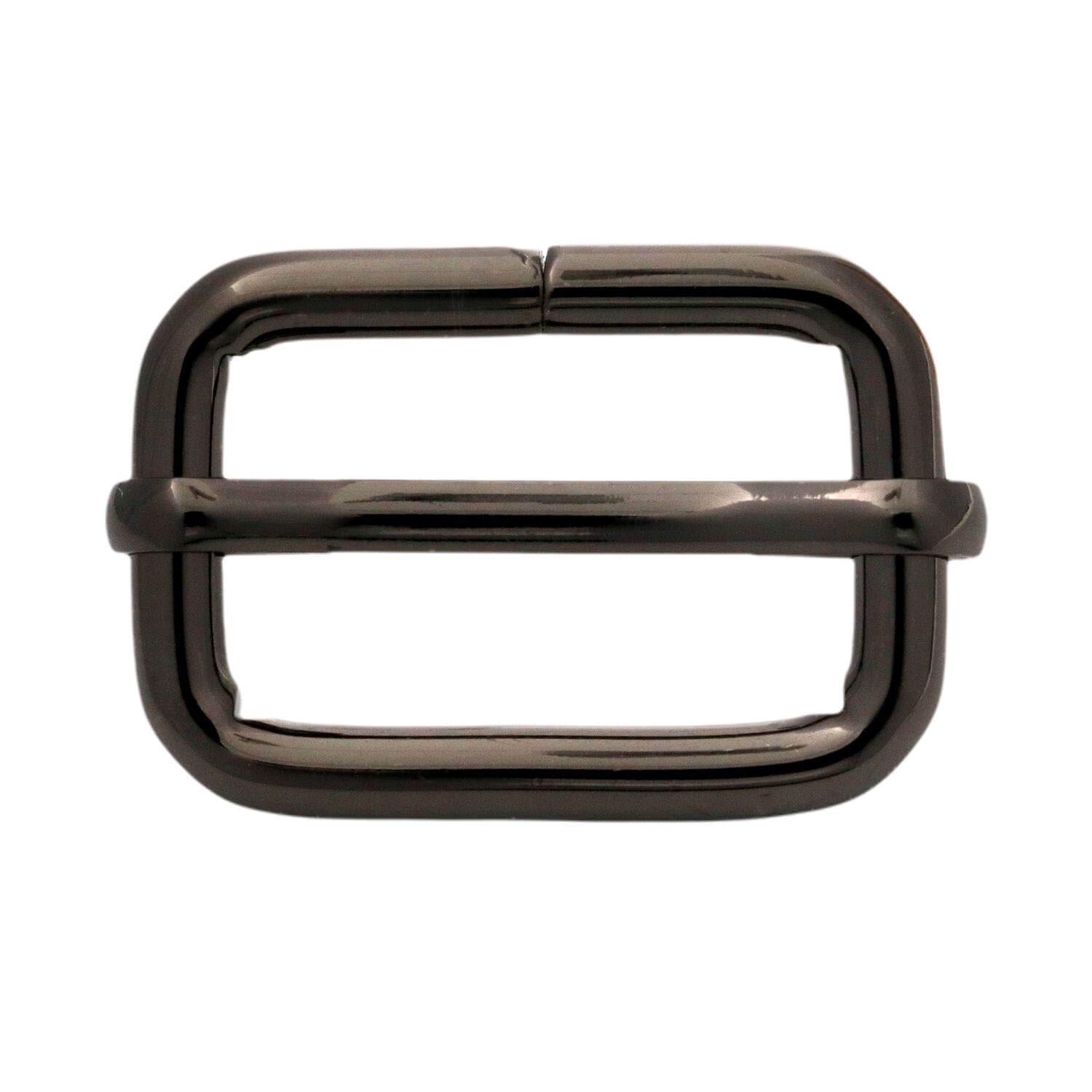 BIKICOCO Metal Slide Adjuster Buckle Tri-Glides with Movable Center Bar, for Straps 1 x 5/8 Inch, Gunmetal, Pack of 20 - Image 3