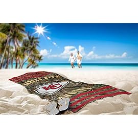 Northwest NFL Kansas City Chiefs Unisex-Adult Beach Towel, 30 x 60, Realtree Camo Stripes