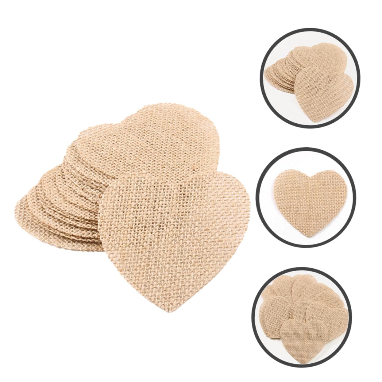 EXCEART 5 Sets Sackleinenformen Zum Basteln: Weihnachtsbaum-hängeornamente Wimpelkette „Frohe Weihnachten“ Aus Sackleinen 20 Stück * 5