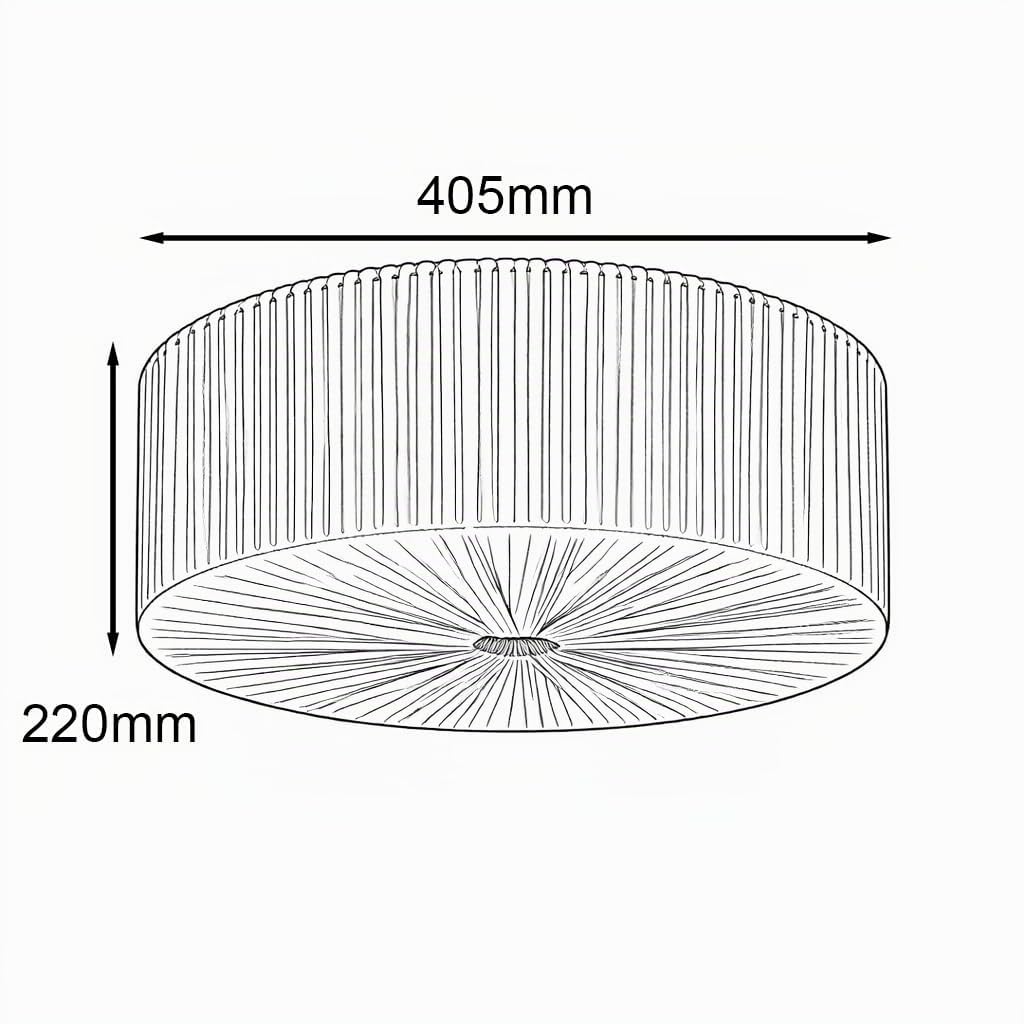 Alpinaluz Plafón de Techo YUTORA Ø40 cm, Lámpara Artesanal de Cuerda de Yute Beige con Estructura de Acero para Salón, Dormitorio y Entrada, Estilo Rústico Boho, Luz Suave y Acogedora