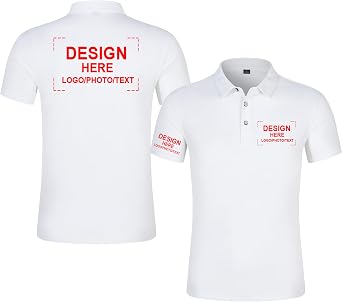 Custom Polo Shirts - Design Your Own Logo, Text, Or Name - Personalized for Men, Women & Kids, Ideal for Golf, Events & Work