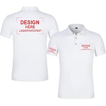 Custom Polo Shirts - Design Your Own Logo, Text, Or Name - Personalized for Men, Women & Kids, Ideal for Golf, Events & Work