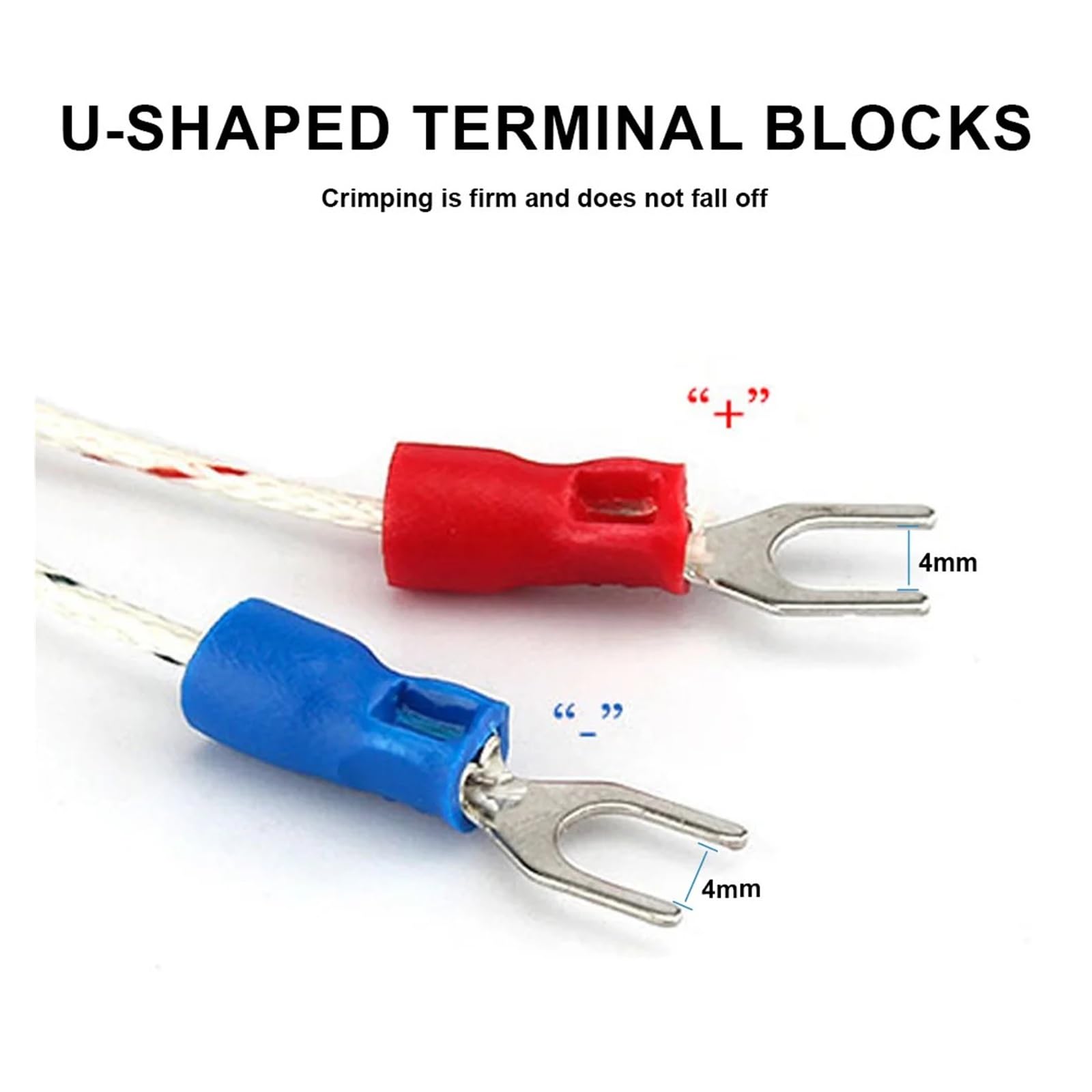temperaturfühler 5mm 6mm Lochscheibe Thermoelement-Temperatursensorsonde KE Typ 1/2/3/4/5M Kabel for industriellen Temperaturregler(K 6mm Aperture 5M)