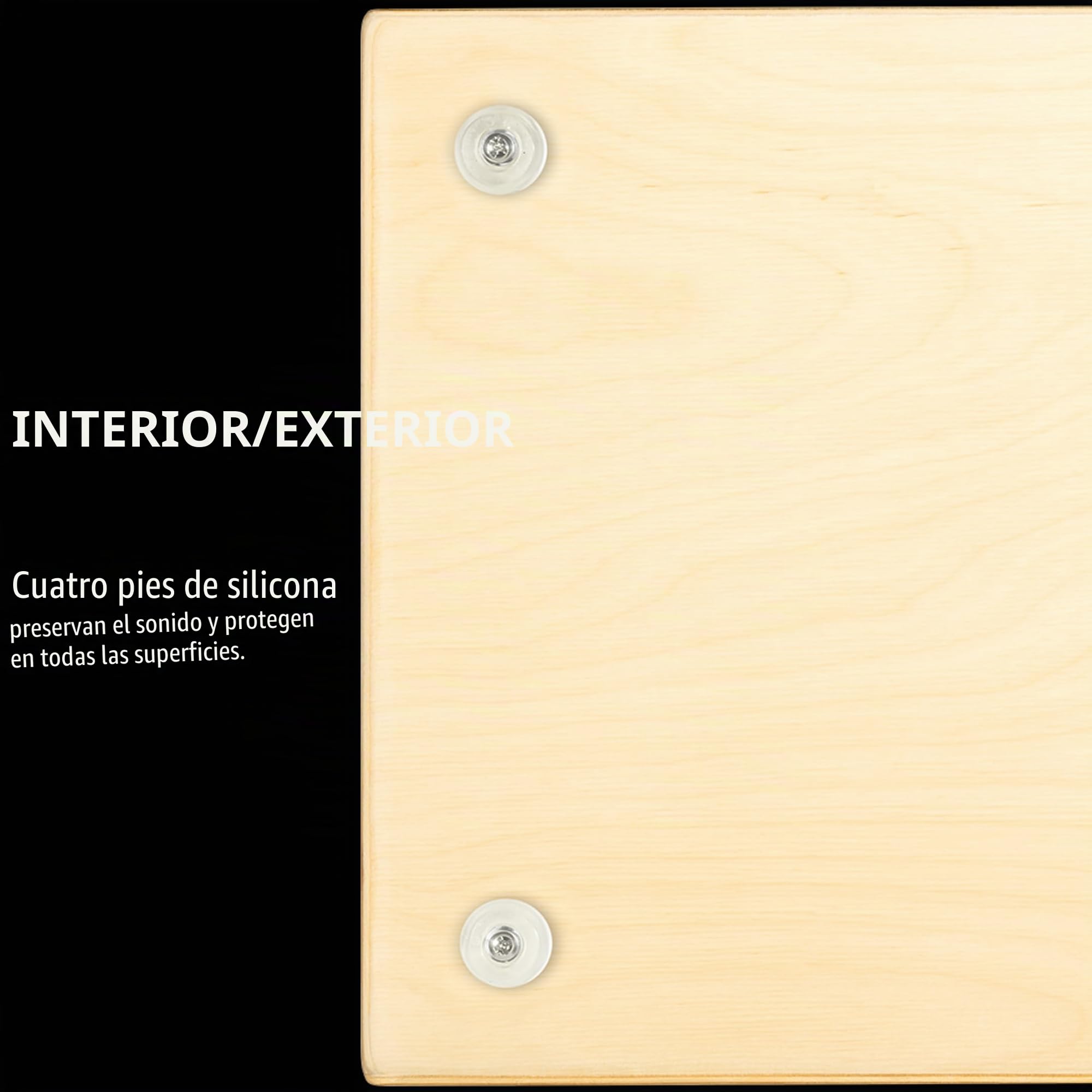 Meinl Cajon Caja Tambor Tamaño Completo con Cuerdas de Metal Internas para Efecto Ajustable, Madera de Abedul, SC100B.