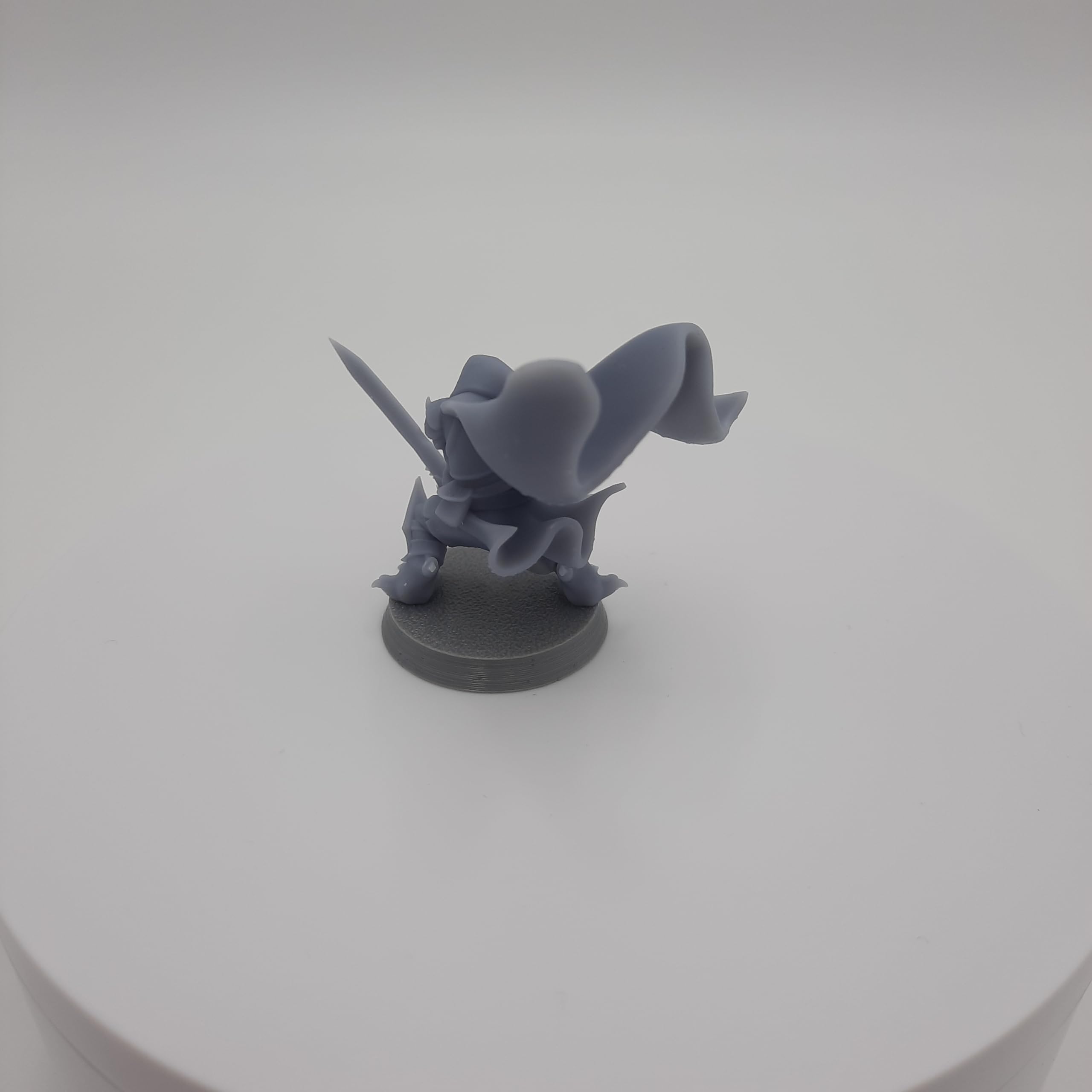 Kenku - Ravenfolk - HERO Creations - RPG - Dungeons and Dragons - DnD - Pathfinder - Diorama - figurina in miniatura (Grigio/Non verniciato) (Fighter (Prime))