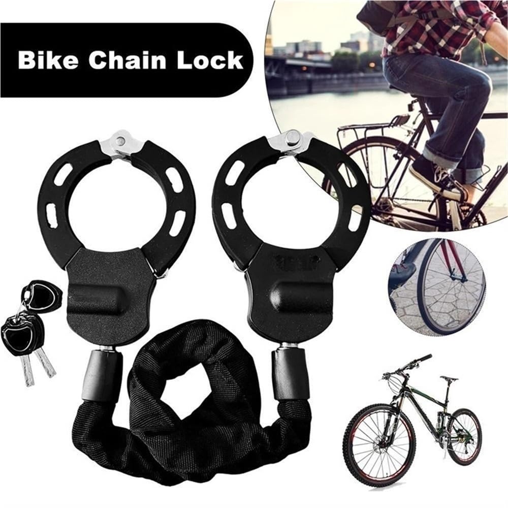 Lucchetto a Catena di Sicurezza for Bici da Strada MTB con Chiavi Lucchetto antifurto for Bici Lucchetti ad Alta Sicurezza Accessori for Ciclismo for Scooter elettrici