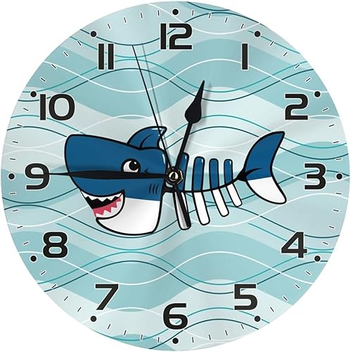 Reloj de pared para niños de 10 pulgadas, silencioso, sin tictac, fácil de leer, reloj de pared para niños y niñas, decorativo para habitación de