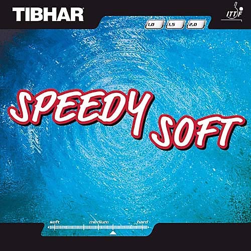 Tibhar Belag Speedy Soft Farbe 1,0 mm, rot, Größe 1,0 mm, rot