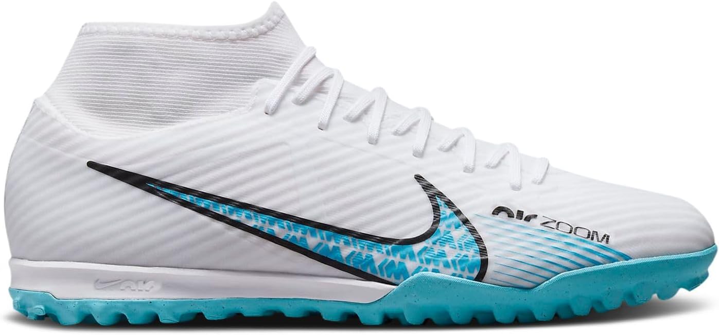 blue and white nike mercurial