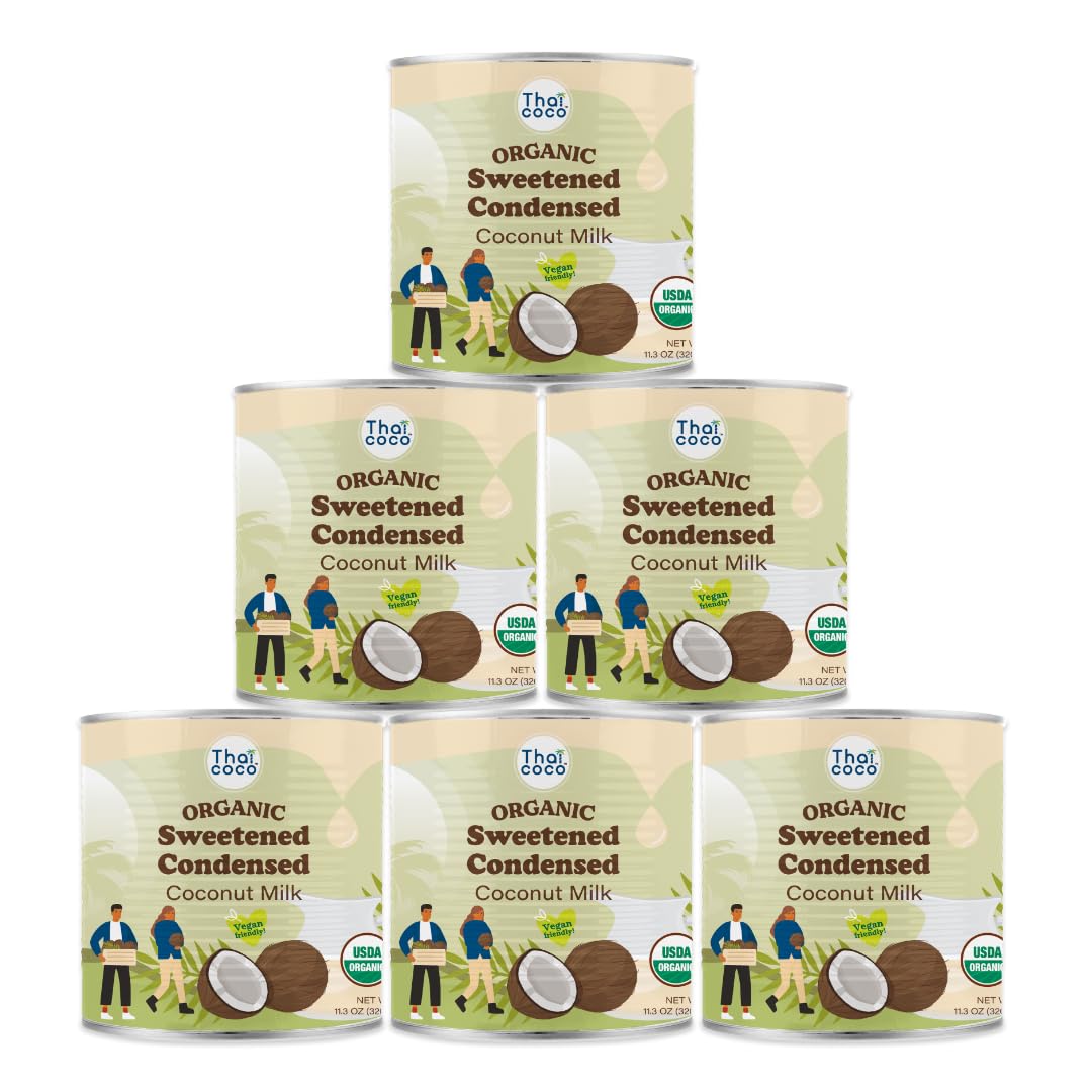 Thai Coco - Organic Sweetened Condensed Coconut Milk Dairy Free - 11.3 oz. 6 Pk