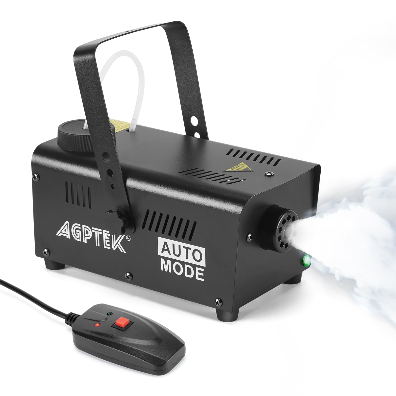 AGPTEK 500W Nebelmaschine, Nebelmaschine mit kabelgebundener Steuerung & automatischer Sprühfunktion, ideal für Halloween, Weihnachten, Hochzeit, Partys, DJ Performance & Bühnenshow