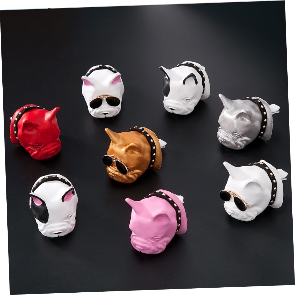 ibasenice 3pezzi Profumatore Aria Per Auto Pitbull Clip Per Diffusore Fragranza Per Bocchette Decorazione Per Ventole Automobilistiche Accessorio Profumato Per Piacevole
