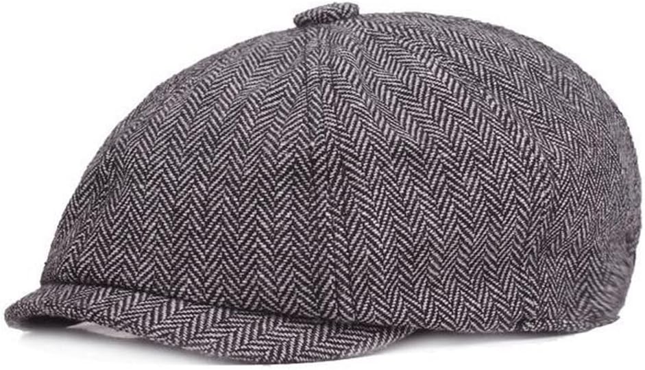 VIDI Herringbone Beret hat Outdoor Sports Leisure Newsboy Hats Wool Caps Men Retro Trucker Golf