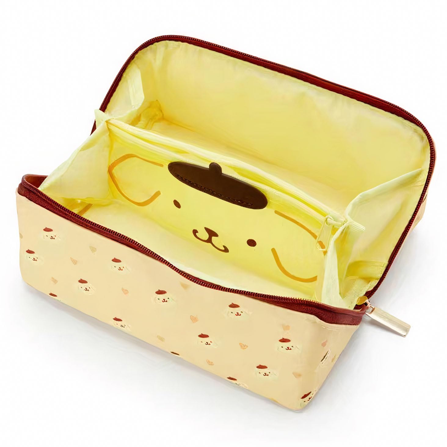 Kawaii - Estuche para lápices, estuche para maquillaje, bonita bolsa de cosméticos de anime, caja de lápices estacionaria para adolescentes, niñas, estudiantes escolares (amarillo)