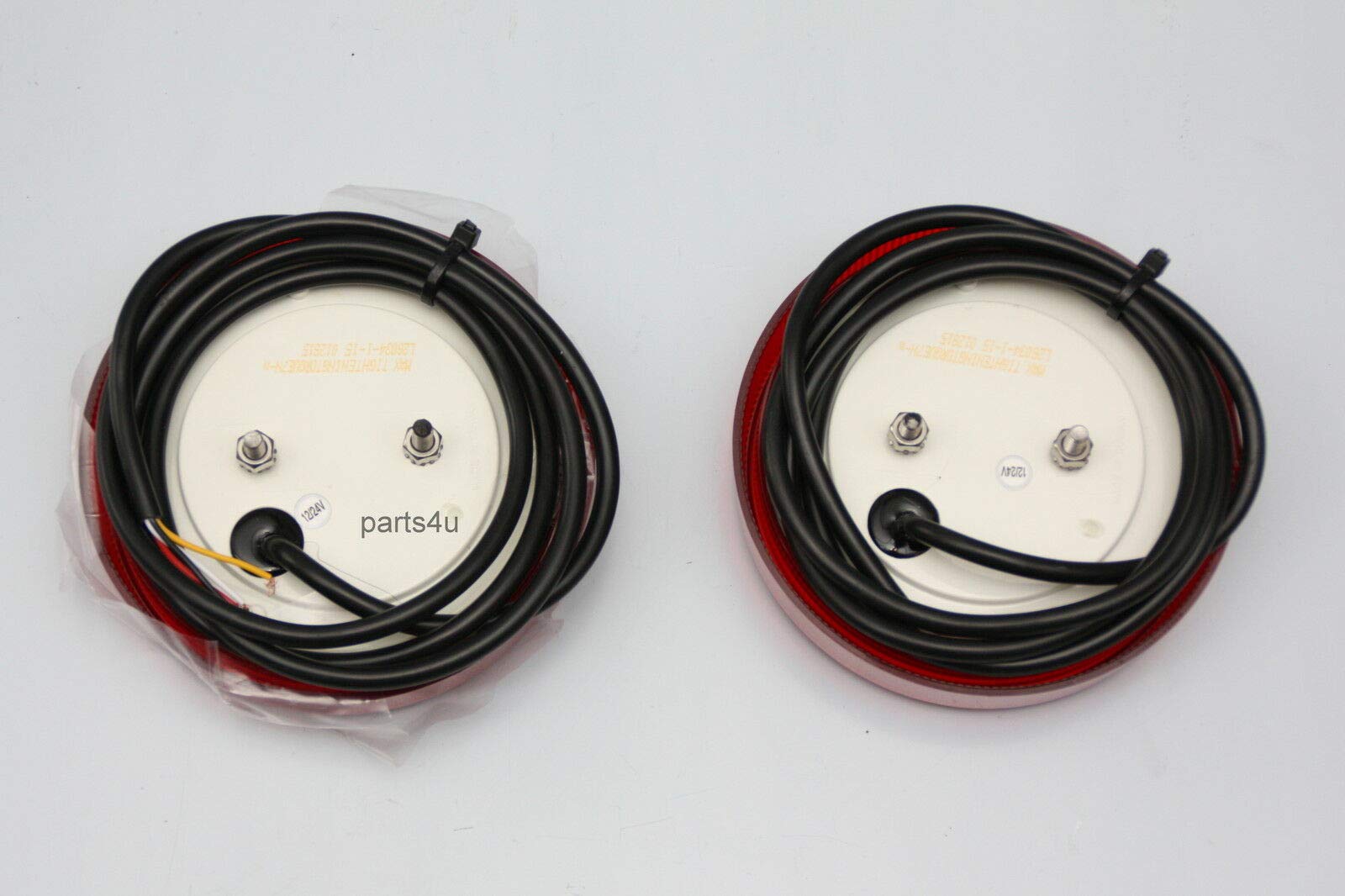1 coppia di luci a LED da 12 V/24 V, rotonde, fanali posteriori, luce del freno