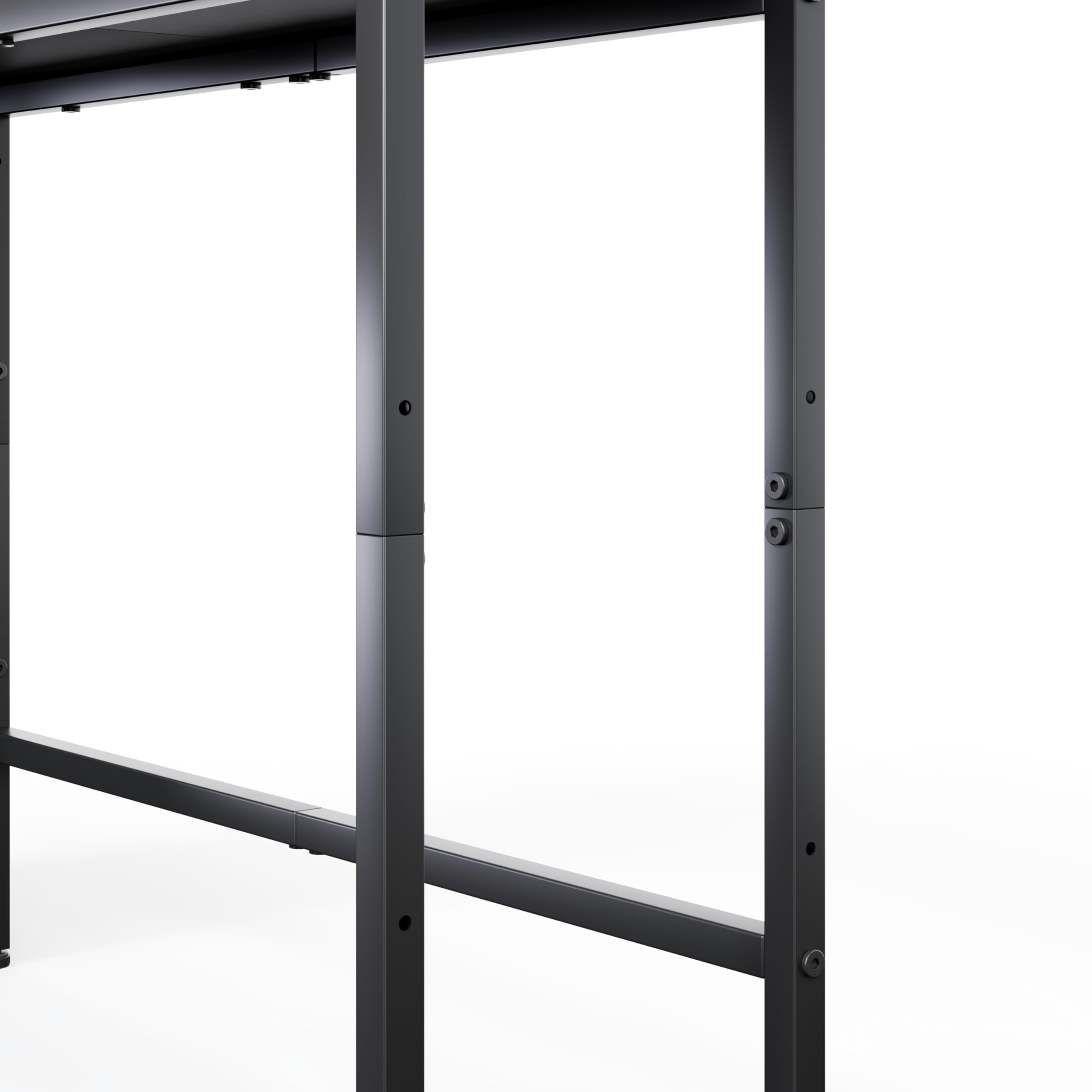 MUTUN Schreibtisch Regal, 41,3" Desktop Organizer Regal, Schreibtisch Hutch für Computer-Monitor, 4 Tier Desktop Display Rack, Holz Desktop Bücherregal Storage Rack für Home Office Dorm, Schwarz