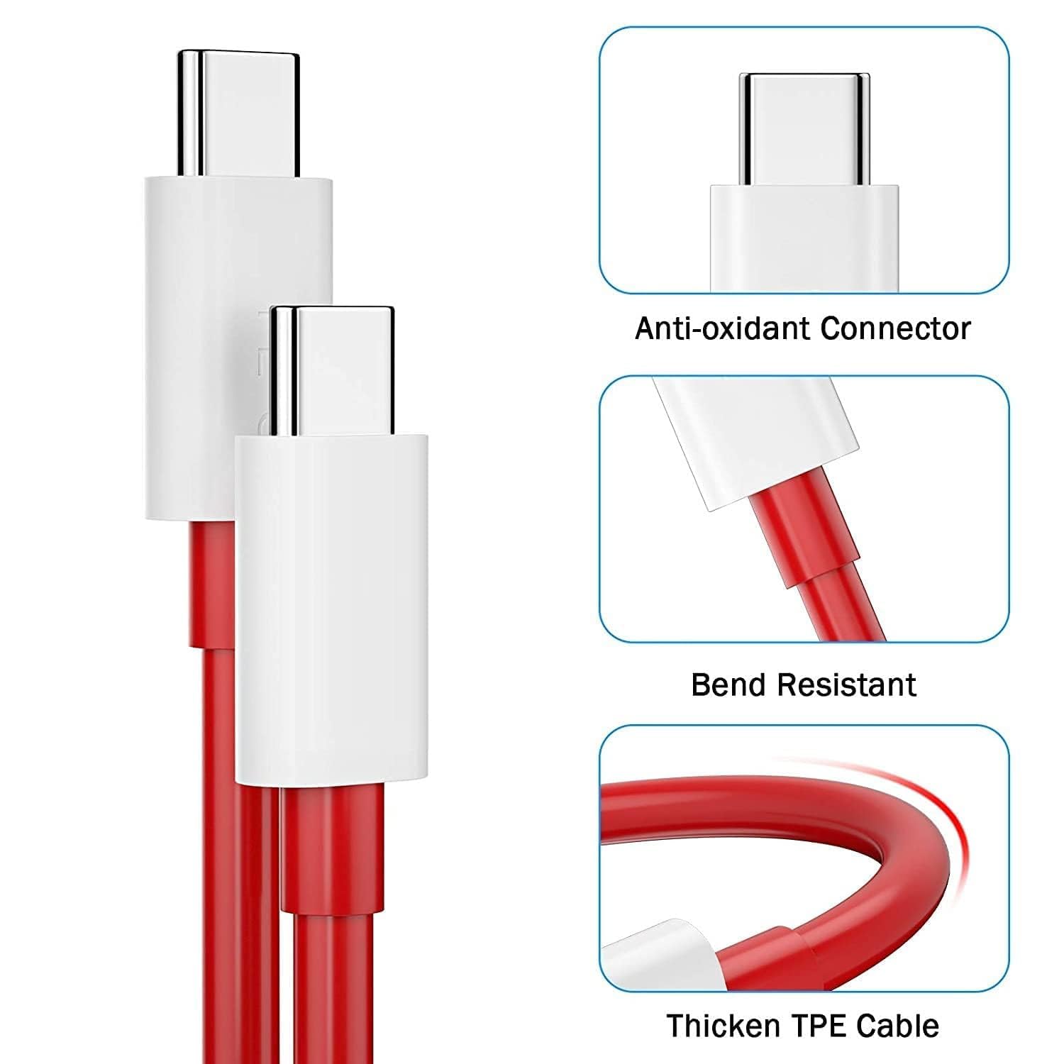 160W Charger Set with Cable Ultra Fast Charging Compatible with OnePlus 12R, 12, 11, 11R, 10 Pro, 10R, 10T, 9R, 9 Pro, 9RT, Nord CE4, CE3, CE2-White LKJ288 1