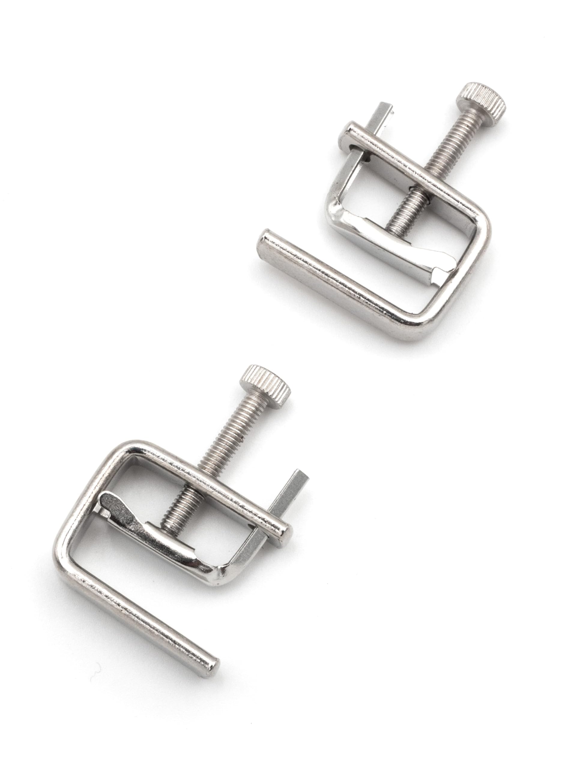 BONDAGERIE® Pinze Capezzoli, Coppia di pinzette morsa in acciaio