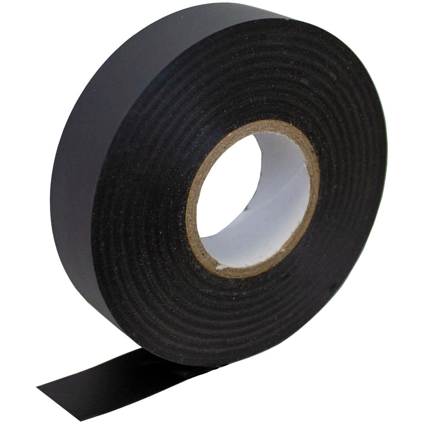 Lumonic 1 rollo Cinta aislante PVC 19mm x 33m cinta adhesiva negra Isotape I Adecuada para electricistas y aficionados I Cinta aislante en varias longitudes y colores