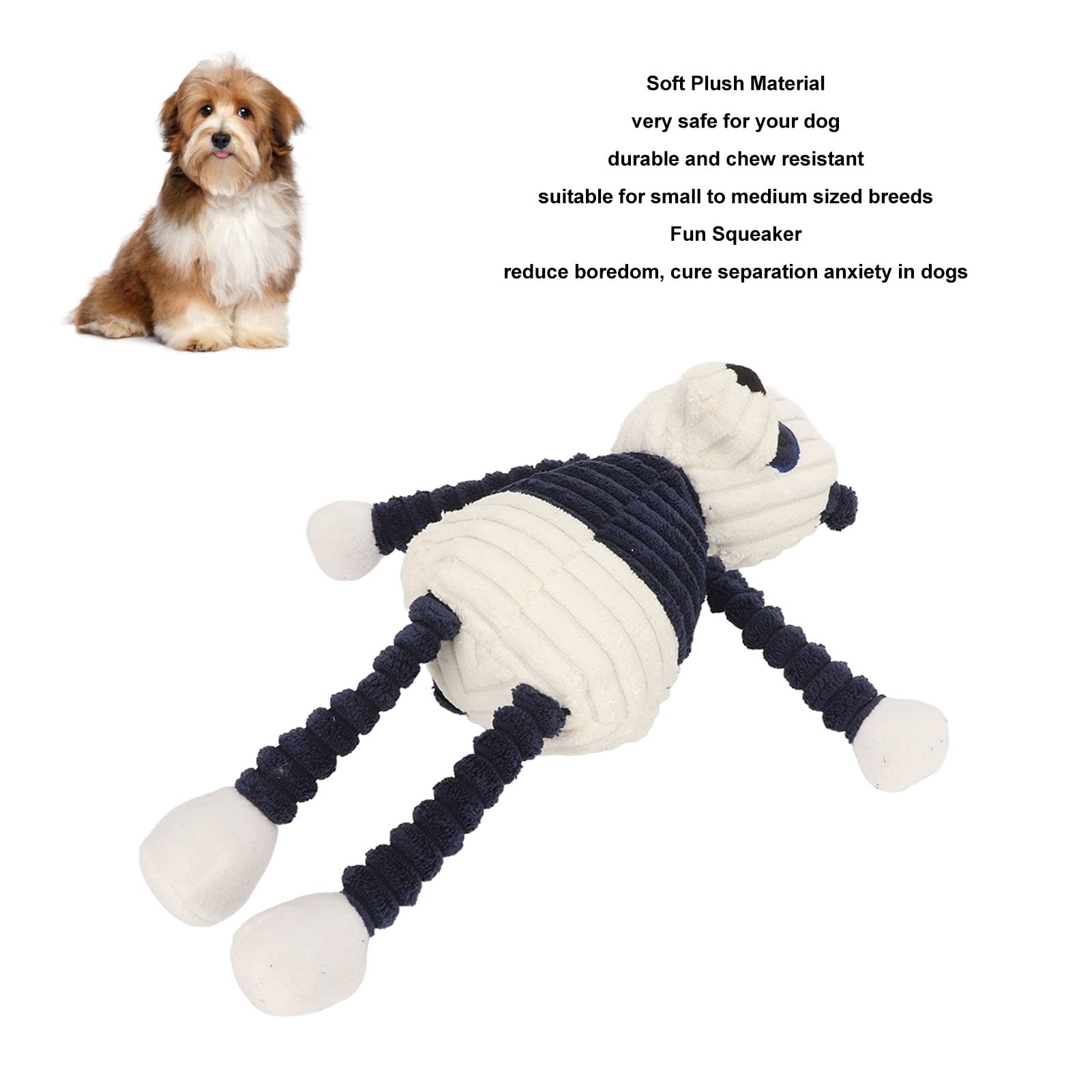 Amazon.co.jp: パンダ型犬ぬいぐるみきしむおもちゃ、臼歯クリーニング