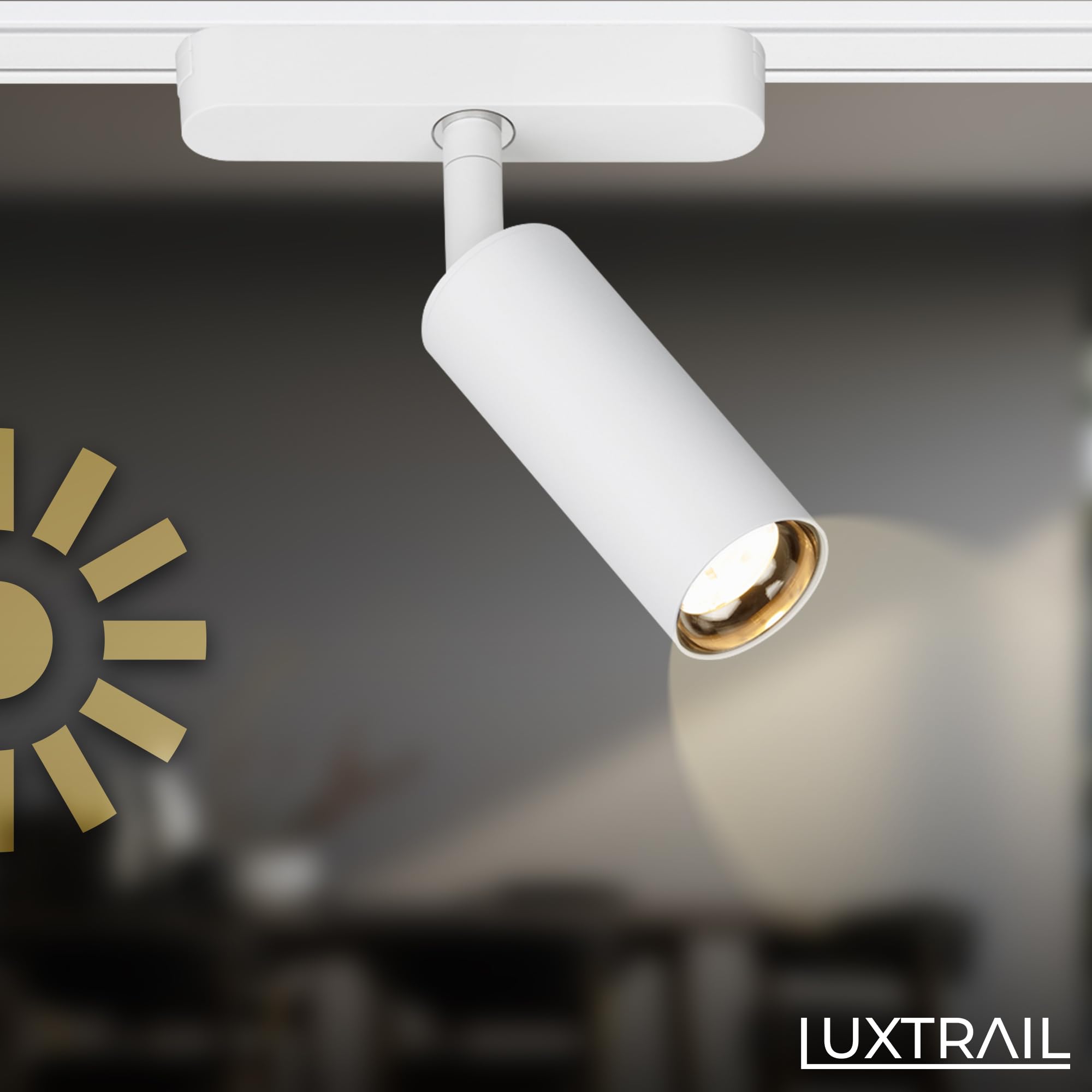BRILONER Schienensystem Luxtrail Komplettset 6x LED Spots Schwenkbar 3m Weiß