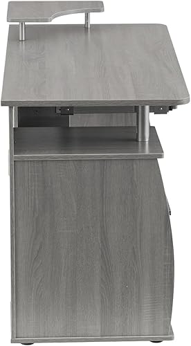 Miniatura 7 de Techni Mobili Escritorio completo para computadora con estación de trabajo, color grisrectángulogris