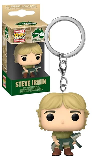 Funko Pop! Keychain: Crocodile Hunter-Steve Irwin - Minifigura de Vinilo Coleccionable Llavero Original