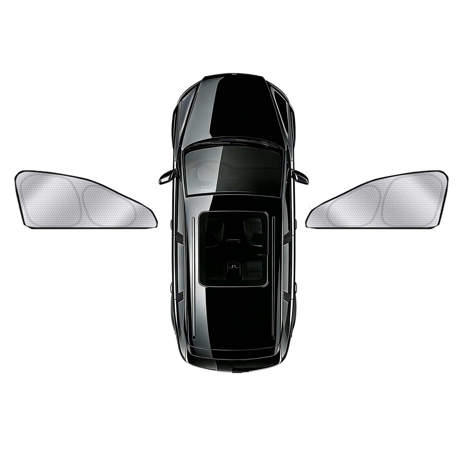 Tende Parasole Oscuranti per Auto, per Volvo V90 Cross Country (254; 2016–2025), Clip-On Isolamento Termico Efficace, Protezione UV e Privacy, Ideale per Campeggio,2 Front Side