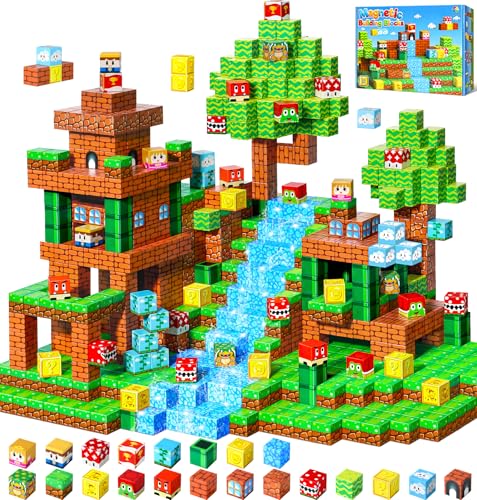 LUVTOY Magnetische Bausteine - Magnetbausteine Kinder - Magnetische...