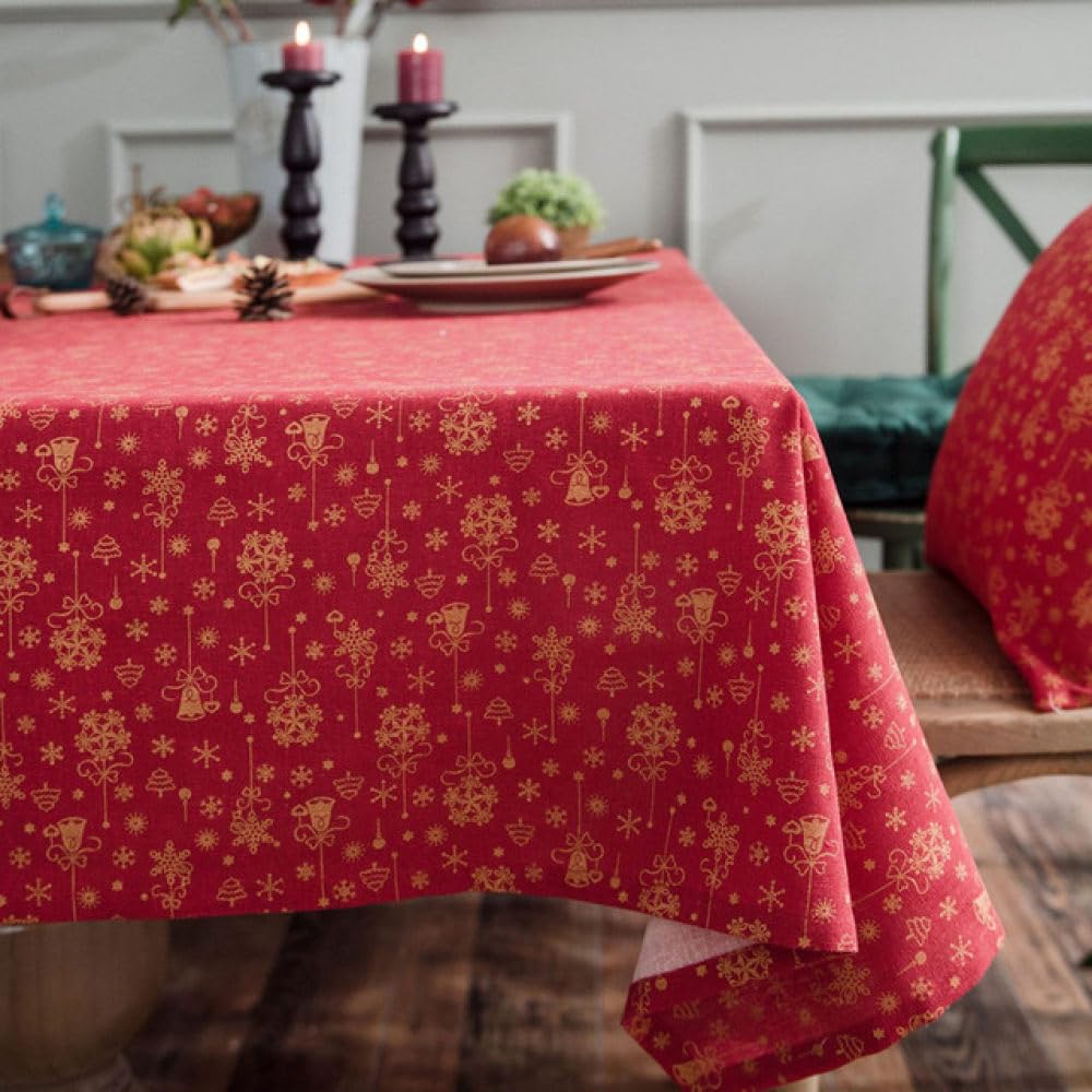 Nappes imprimées carillons éoliens nappe rouge de décoration 140x200