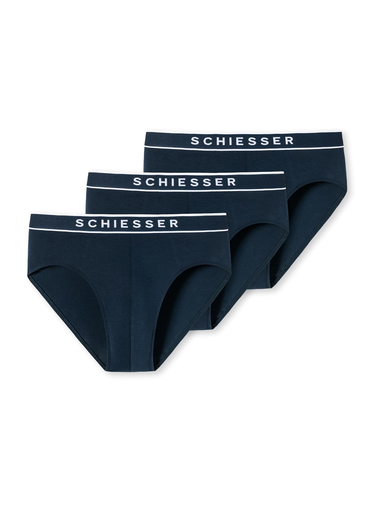 Schiesser Slip 3-Pack 95/5 Organic Cotton - dunkelblau - Größe 7