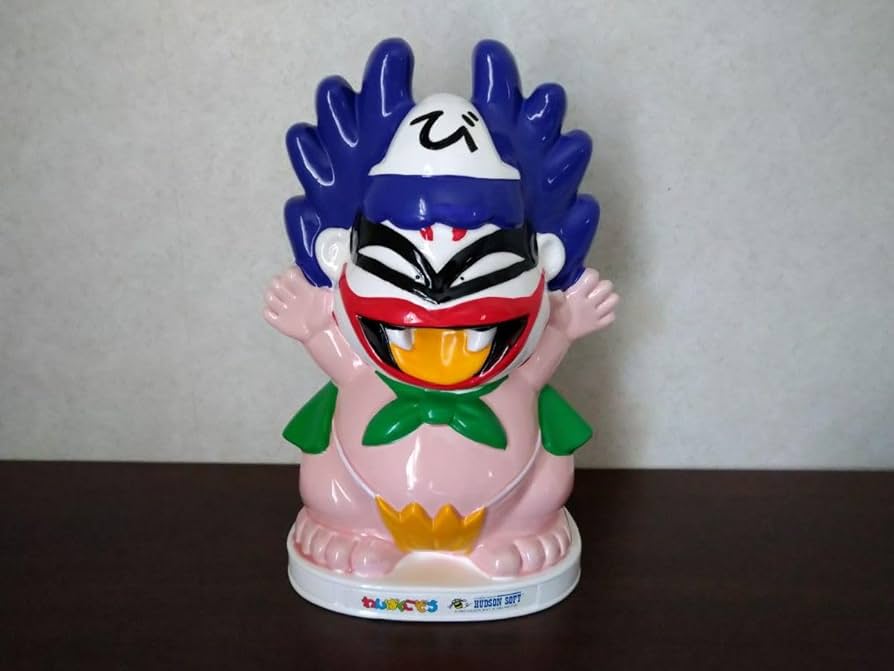 Amazon.co.jp: レアもの！桃鉄キングボンビー陶器貯金箱 レトロ : おもちゃ