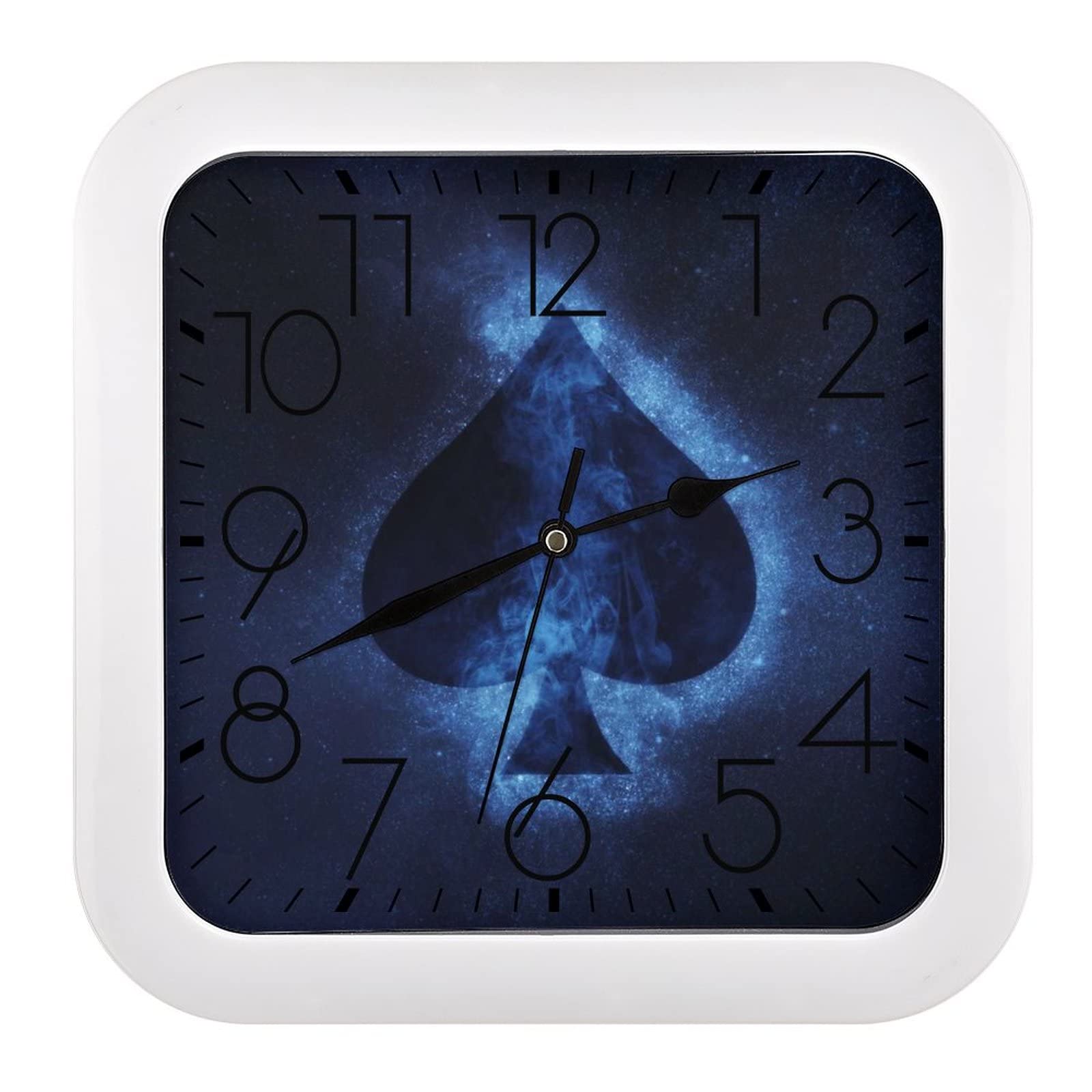 Horloge murale carrée pour salon et chambre : le temps facile à lire