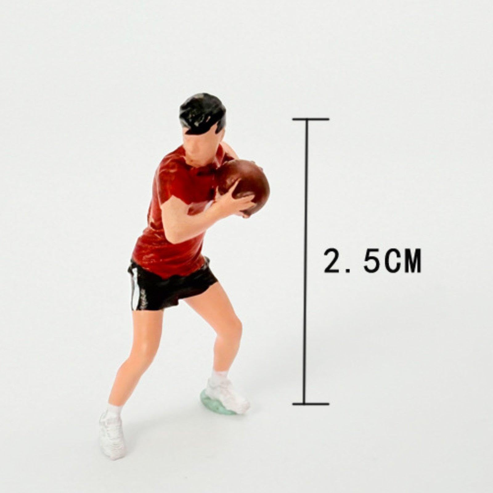 13 Miniature di Personaggi Sportivi per Il Tempo Libero, 1:64, Decorazioni,