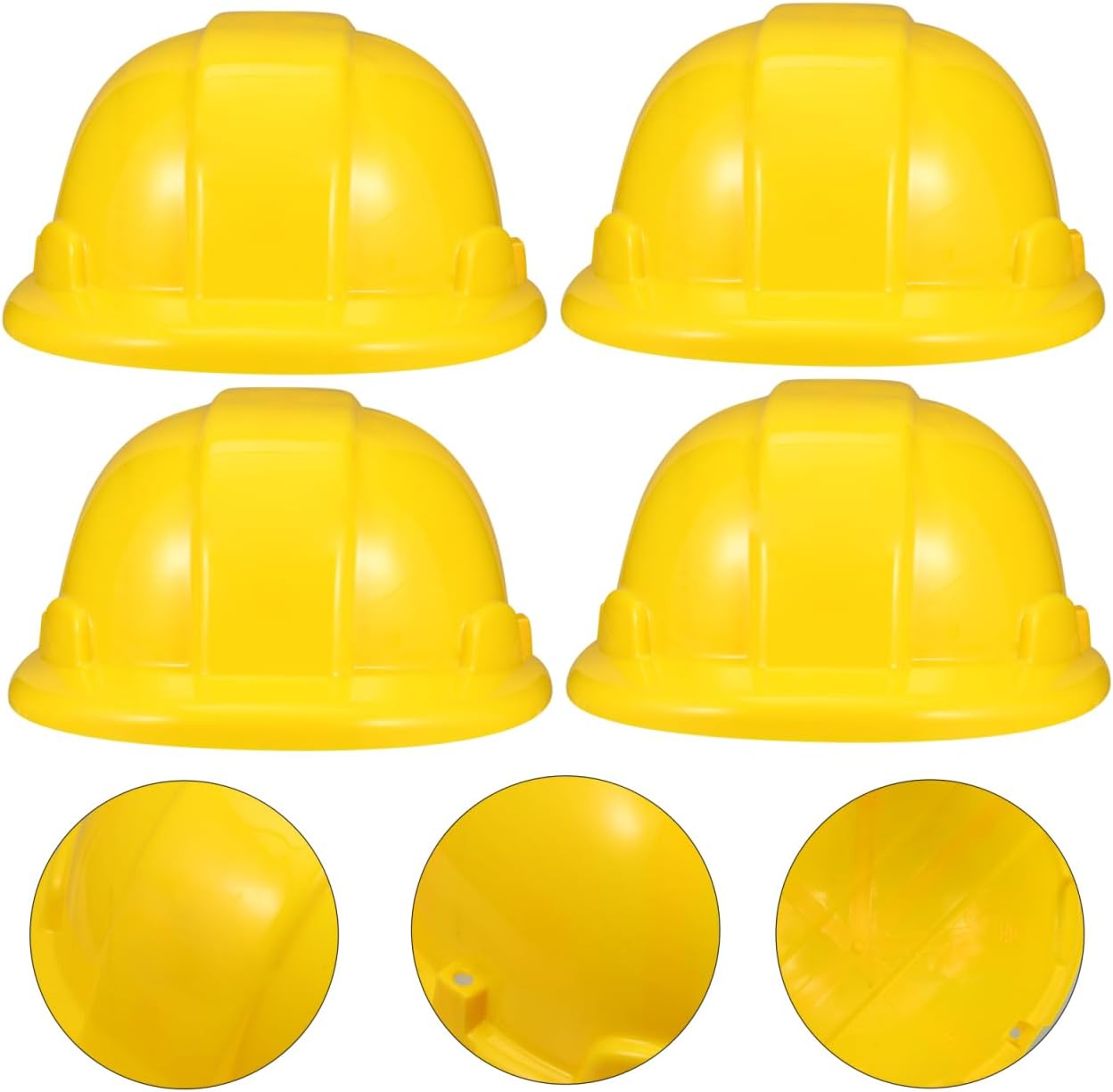 Ipetboom Kids Hard Hats Toy Set 5Pcs Plastic Engineering Safety Helmets for Boys Construction Dress up Role Play Party Accessories 8.26X6.88X3.74 Inches