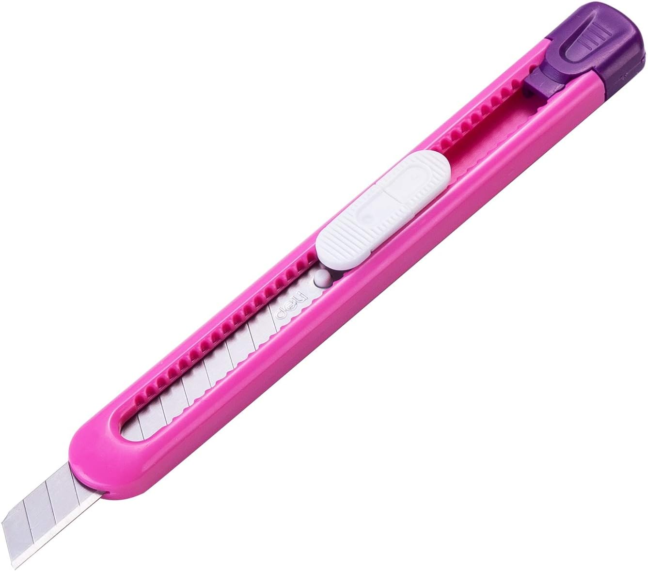 Deli E2054 Universal Cutter, 13 Breakable SK5 Blades, Manual Locking, Safe and Sharp Design for Precise Cutting, 1 Piece