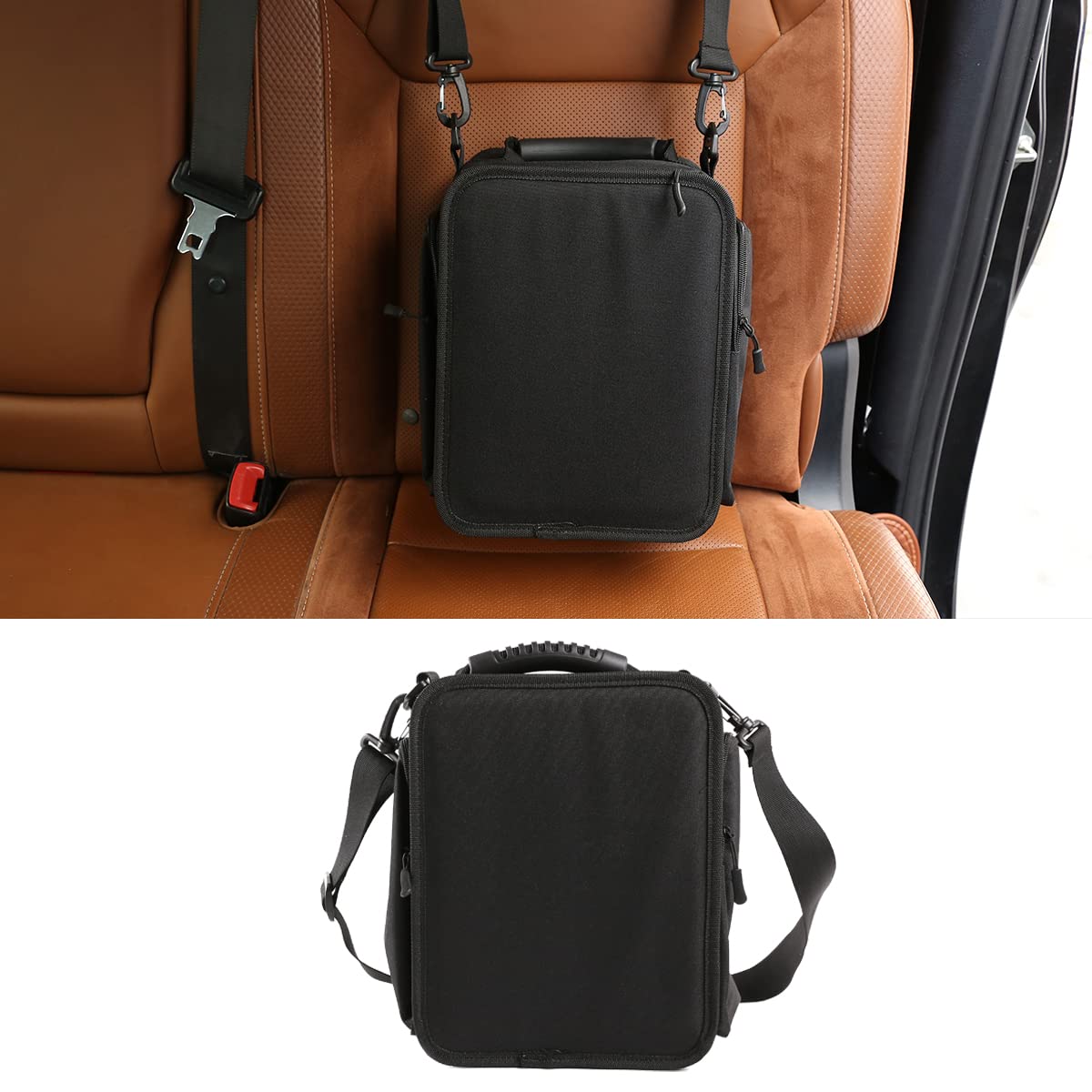 Car Trunk Organizer For SUV, Car Storage Organizer Collapsible Multi Compartment Container Box Adjustable Car Accessories For Women Men Black - View #2
