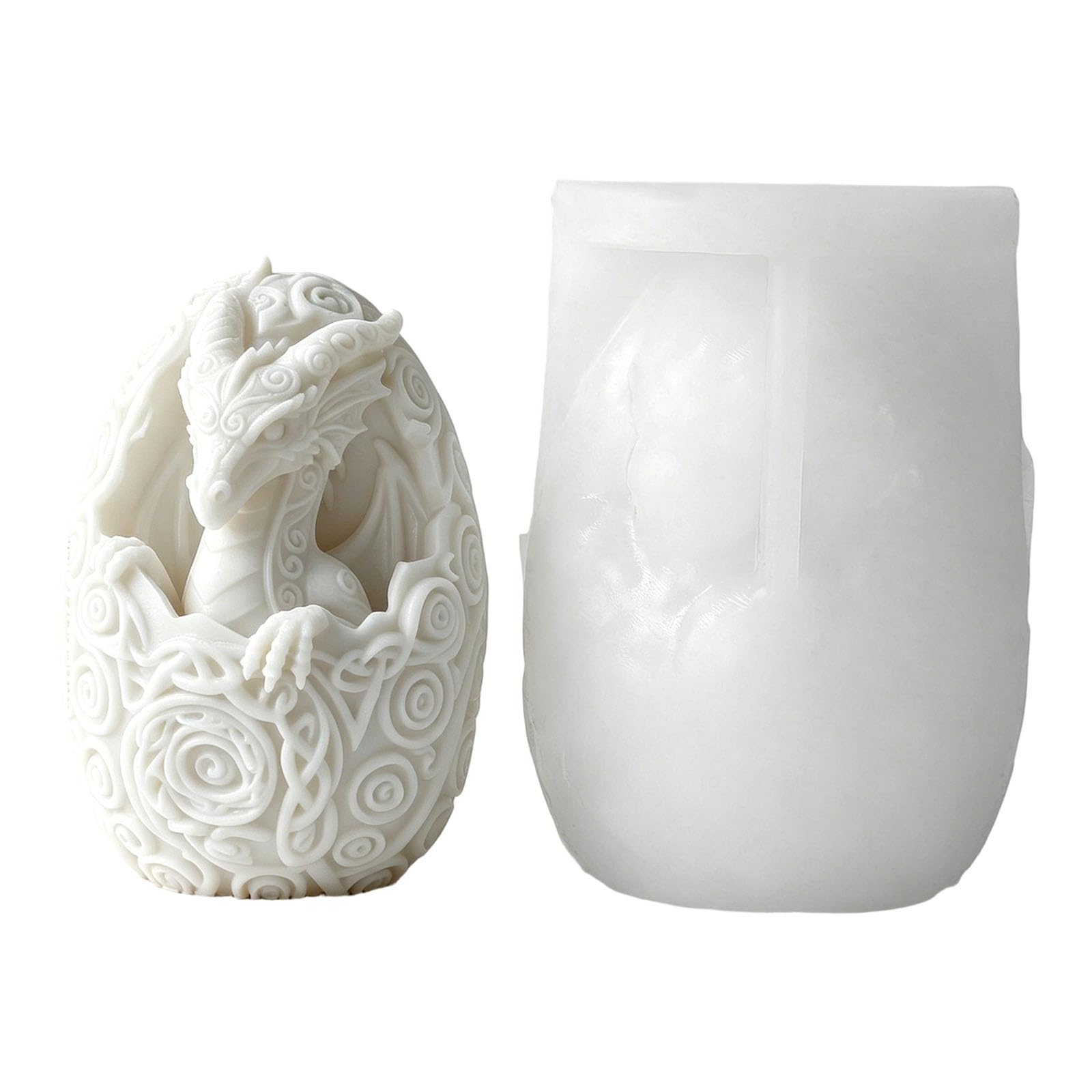 BELOWSYALER Dinosaur Eggs Silicone Realistic Cracked Pattern Craft Holiday Party Decoration Cast