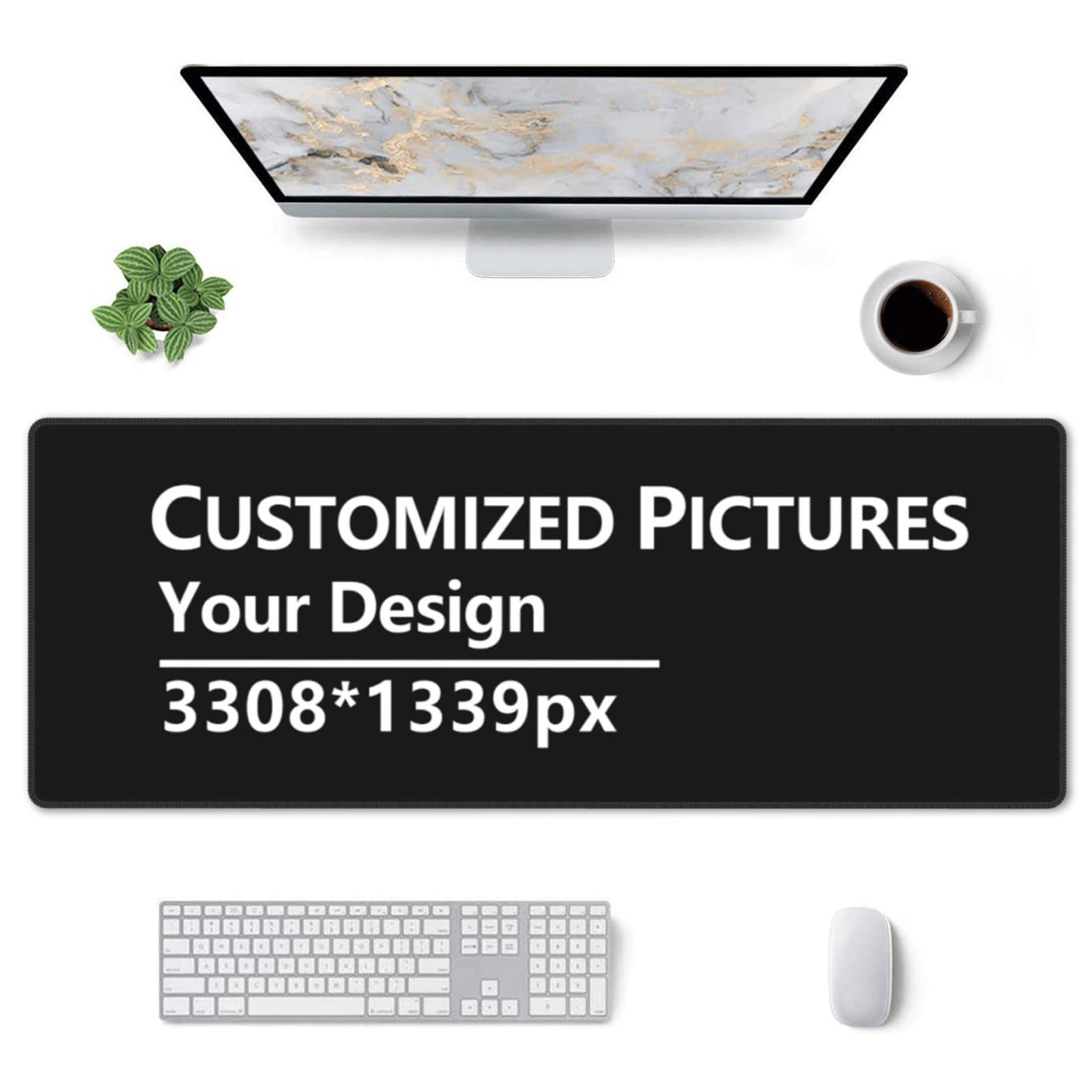 Anime Custom Large Mouse Pad - Non Slip Rubber Base Gaming Anime Mouse Pad for Computer | Compatible with Kimetsu No Yaiba Home Office Long Mouse Mat