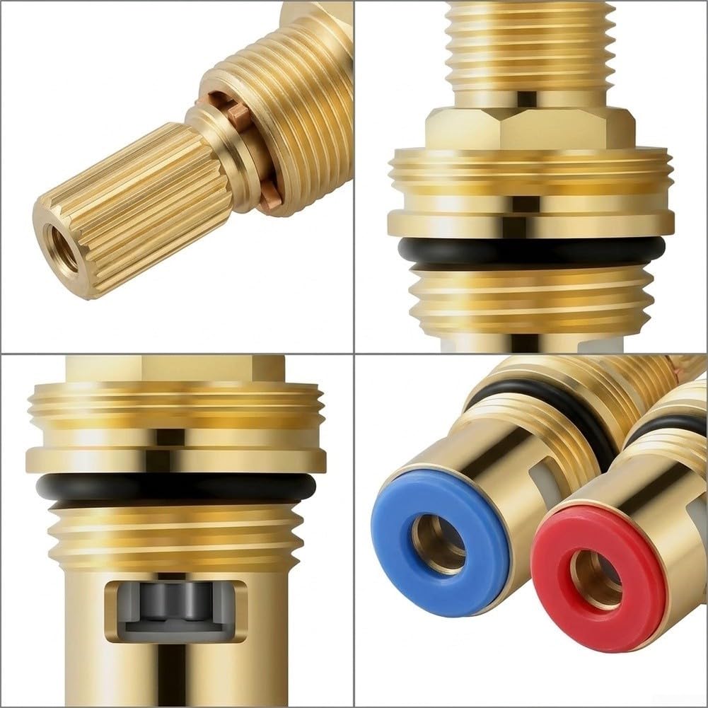 Cartucho de para grifo de para latón 35mm Pie Plano Antifugas