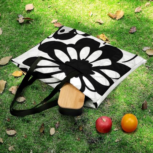 Couverture de pique-nique chic motif fleurs de plage durable - 6