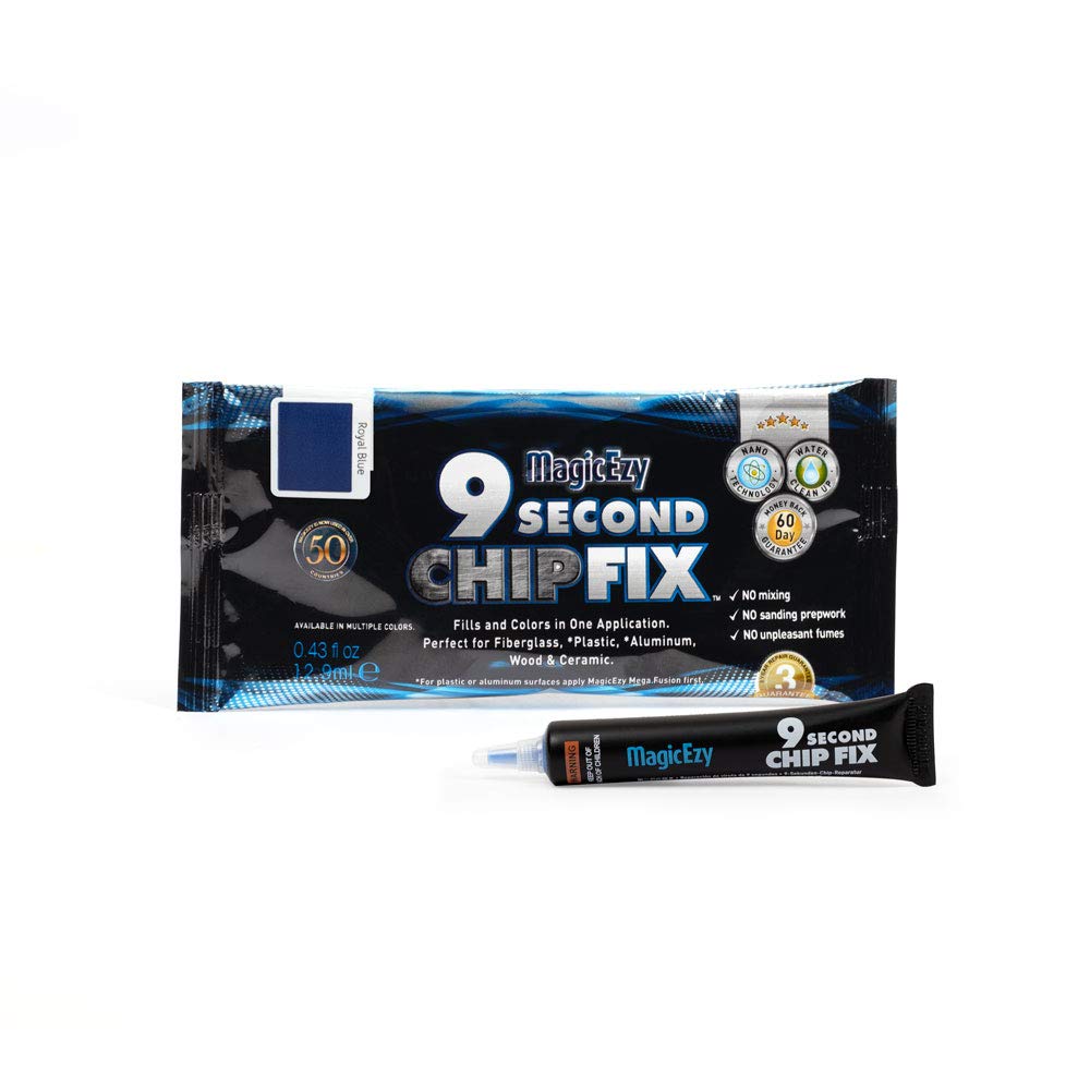 Buy MagicEzy 9 Second Chip Fix (Royal Blue) Fix Fibreglass Damage